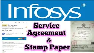 Infosys Service Agreement And Stamp Paper in full details
