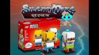LEGO - The Simpsons - Homer & Krusty - BRICKHEADZ - Silent Mike Review #103