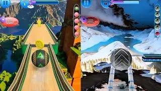 🌀Sky Ball Run Катящаяся игра против шаров. Обратный игровой процесс. Скоростной забег №1