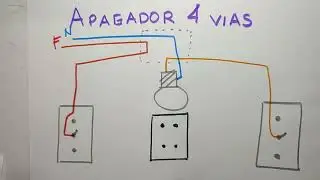 Diagrama de conexi&oacute;n de apagador de 4 vias