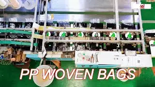 stitching / heat melting strip closure pp woven bags with single fold sewing