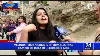 Rímac: Más de 50.000 vecinos afectados por el cambio de ruta del Corredor Azul