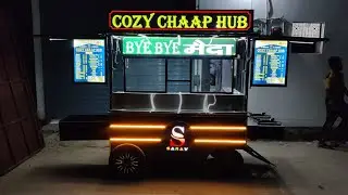 COZY CHAAP HUB BIKE TOYBLE SYSTEM MAIDA CHAAP & MOMOS MADE BY JS FOOD CART MANUFACTURERS 9582424168
