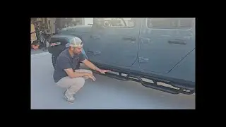 BINARY STAR Running Boards Compatible with 2020-2026 Jeep Gladiator JT Made with Carbon Steel