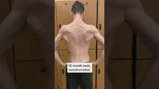 10 months body transformation of Kyle Easter #shorts #bodytransformation #gym