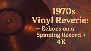 Виниловые грёзы 1970-х: ✧ Эхо на вращающейся пластинке ✧ [4K Loop]