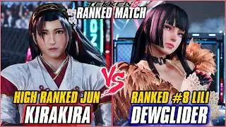 TEKKEN 8 - KIRAKIRA (High Ranked Jun) vs DEWGLIDER (Ranked #8 Lili) | T8 RANKED GAMEPLAY
