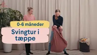 Motorik og leg 0-6 måneder: Svingtur i tæppe
