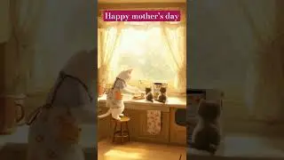Mama Cat Makes breakfast| Cozy Village Kitchen AI Story