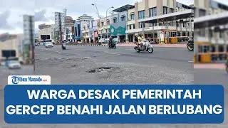 Warga Desak Pemerintah Gercep Benahi Jalan Berlubang di Manado  Berbahaya dan Ganggu Keindahan Kota