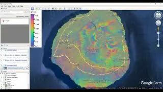 Phase Visualization in Google Earth - Fogo Volcano area