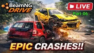 LIVE BeamNG.drive  Part-06| Epic Crashes & Extreme Damage || BeamNG Drive By Engr. Emon Hossain