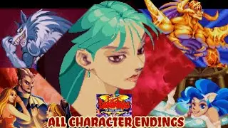 All Character Endings - Darkstalkers: The Night Warriors