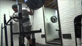 Ryan Irwin bench and squat training PR and rev bands 2.28.15