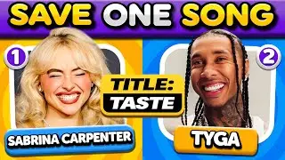 TWO SONGS, SAME NAME 🎶 Save One Song: 1 WORD, 2 SONGS | Music Quiz 2025