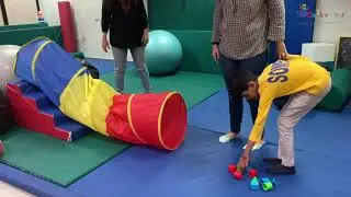 Fun obstacle course for kids in therapy and at home| Working with Sensory Integration approach