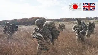 Japan-UK joint field training drills take place in Gunma
