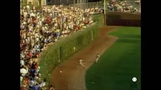 Eric Davis Slams into Wrigley Field Wall, Still makes the game saving catch (1987)