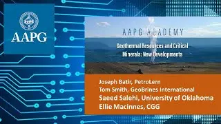AAPG Academy - Geothermal and Critical Minerals