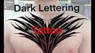 Dark Lettering Tattoo Collab