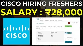 Cisco Apprentice Program 2025 | Non-Technical Graduate Apprentice Jobs Bangalore | Freshers Hiring