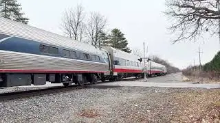 Amtrak Wolverine with Phase 7 Cafe and P42