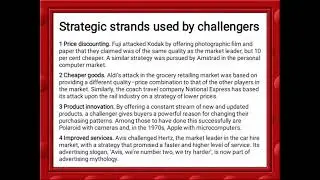 market challenger strategies