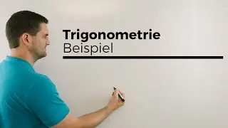 Trigonometrie, Beispiel, Fluss, rechtwinkliges Dreieck, Strecken, Winkel | Mathe by Daniel Jung