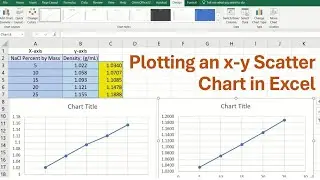 Построение диаграммы рассеяния x-y в Excel