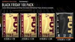 * NEW * BLACK FRIDAY 100 PLAYER PACK (250K PACK!) | FIFA 23 ULTIMATE TEAM