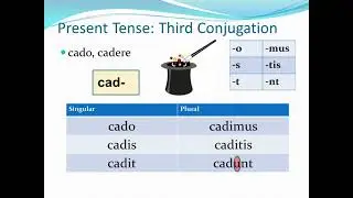 Latin Verbs: Present Tense