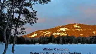Winter Camping  and Bushcraft - Lake Water