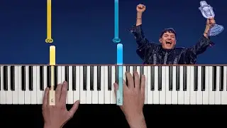 JJ - Wasted Love (Eurovision 2025) - Easy Piano Tutorial