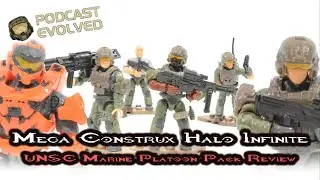 Mega Construx UNSC Marine Platoon Pack Review | Mega Construx Halo Infinite | GXB00