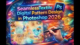 How to make seamless textile digital pattern in Photoshop 2026! DesignMass