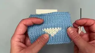 Broderede maskesting på strik / Kit Couture