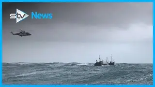 Lifeboat crew rescue fishing boat in 20ft swell