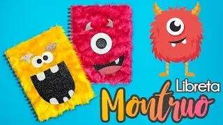 DIY: Libretas MONSTRUOS de PELUCHE #REGRESOACLASES