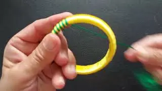 Silk Thread Bangles making at home.