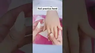 Nail practice hand #nails #nailart #practicehand