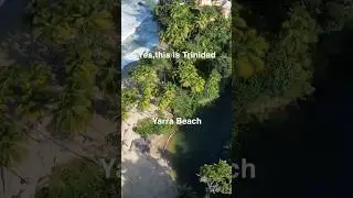 Пляж Ярра 🏝️: голубая вода на фоне длинного песчаного берега 💙TRINI SURFER TOURS 🇹🇹
