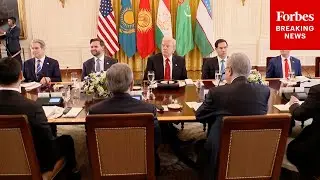President Trump Holds Dinner For Officials From Central Asian Countries At The White House