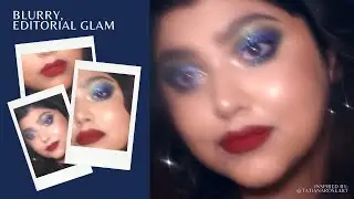 A Calming Blurry Editorial Look / Inspired by @tatianaroseart #editorialmakeup #tatianaroseart