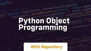 python object programming