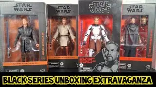 Распаковка фигурок Star Wars Black Series &mdash; Энакин, Оби-Ван, клон-коммандер Оби-Ван и Странник