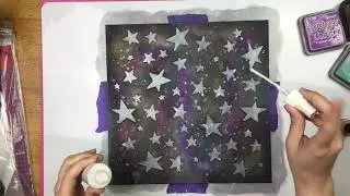 Scrapbook Process: Mission: Space // Confessions of a Paper Addict // Galaxy Background