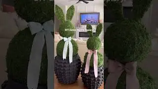DIY Easter Bunny Topiary! This is perfect for your Easter entry decor or as an Easter centerpiece!