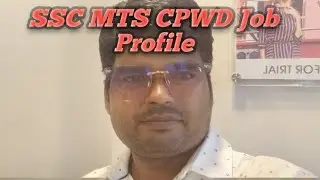 SSC MTS CPWD Job Profile