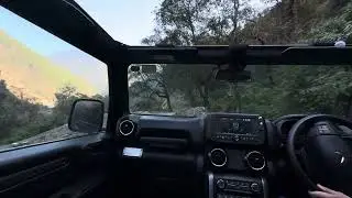 Thar 4x4 Hill Drive!Nanda Nagar to Sutol Village, Uttarakhand |No Music,Pure Engine & Nature Sounds