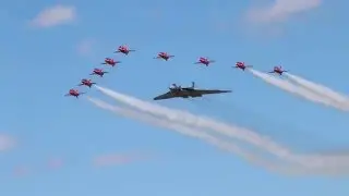 Reds and vulcan flyby at #riat15